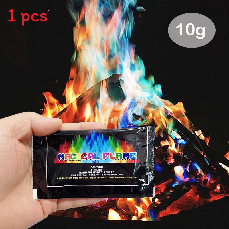 Magic Fire Color Flame Powder With Copper Metal For Fire Party Beach Bonfire Fun For Adults And Kids 10g