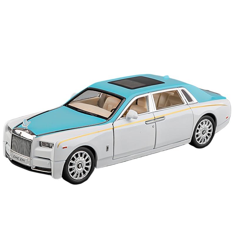 1/24 Rolls Royce Phantom Mansory Alloy Car Diecasts & Toy Vehicles Car Model Sound and Light Pull Back Car Toys for Kids Gifts
