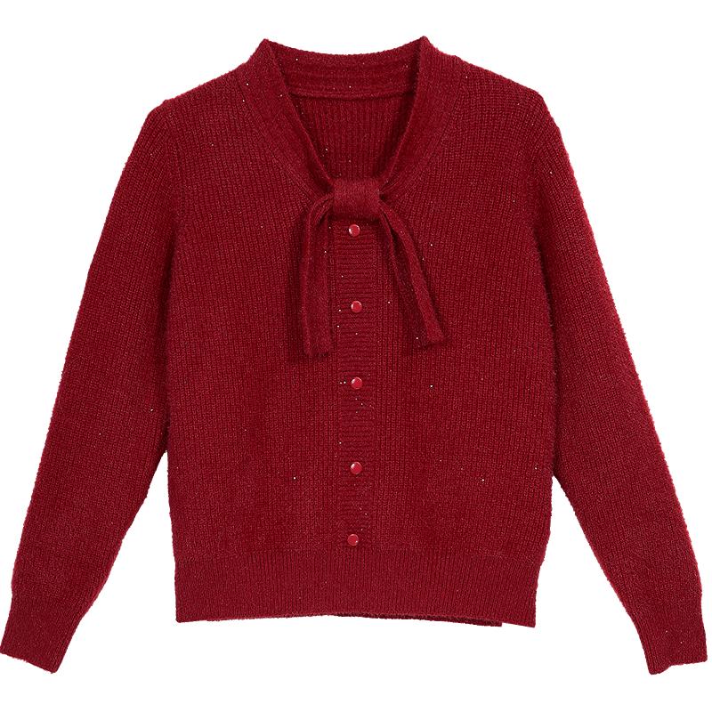 Betu Women s 2025 Winter Round Neck Sweater M