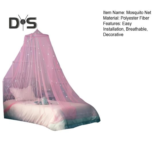 Baldachin de pat cu stele fluorescente Plasă de țânțari respirabilă Cameră copil cu vârf rotund Cort de pat pentru pătuț de copii Articole de uz casnic