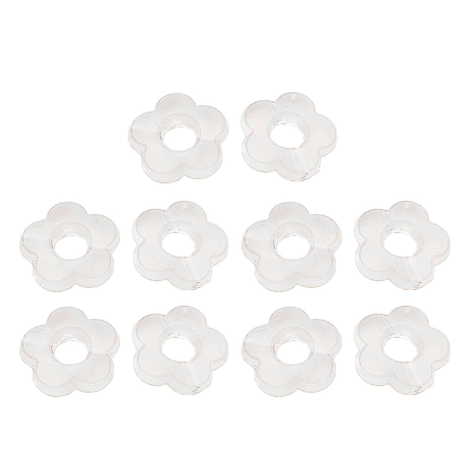 10pcs Dyed Gradient Hollow Flower Bead Charm Ornament Resin Pendants DIY Keychain Earring Jewelry Accessories Easy Use 1