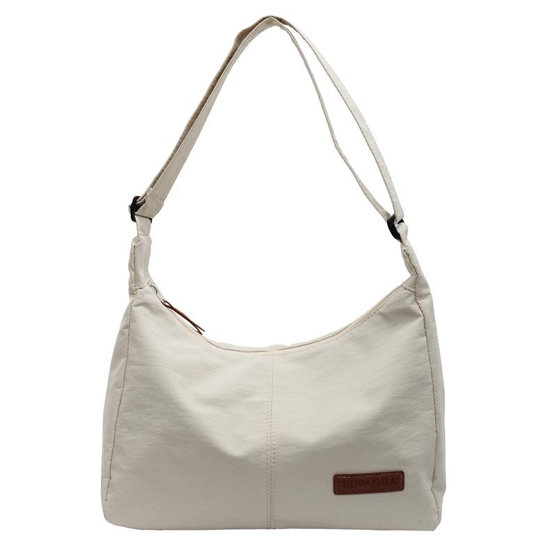 

Повседневная холщовая сумка, модная большая сумка-тоут, простая сумка через плечо на одно плечо для поездок на работу белый