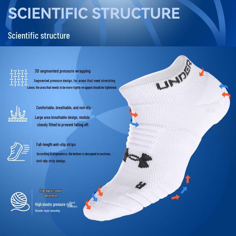 Under Armour Short Sports Socks (3-Pack)