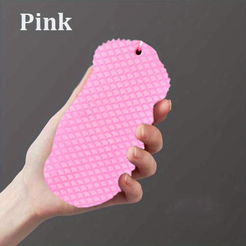 

Волшебная губка для ванны, губка для тела, средство для удаления омертвевшей кожи, отшелушивающий массажер, очищающая щетка для душа, отшелушивающее средство - аксессуары для ванной комнаты розовый