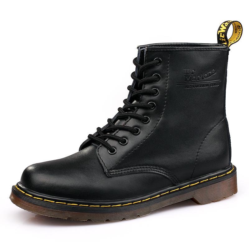 

Martin boots men s Martin boots couple high-top casual leather shoes British leather boots men s and women s couples 35