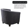 Leaves Club Sofa Cover Solid Color Tub Chair Case Stretch Armchair Slipcovers All-Inclusive Single Couch Cushion Home