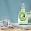 Small Desk Fan Powerful Spray Fan Small Pocket Fan Lightweight Rechargable Fan Misting Spray Fan Plastic Material