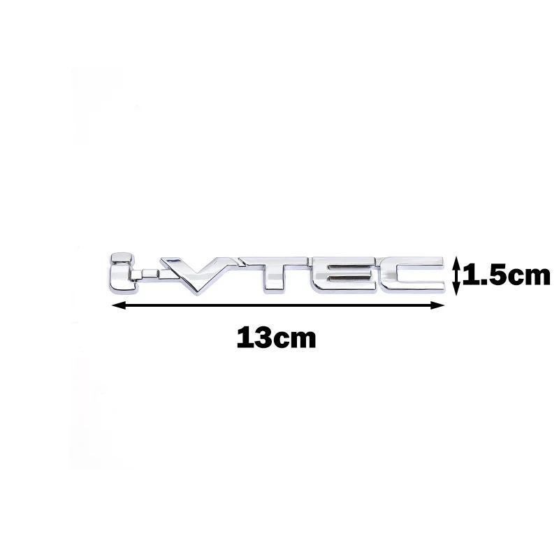 3D IVTEC Logo Metal Emblem Badge Decals Car Sticker for Honda City Cb400 i-VTEC Vfr800 Civic Accord Odyssey Spirior CRV SUV