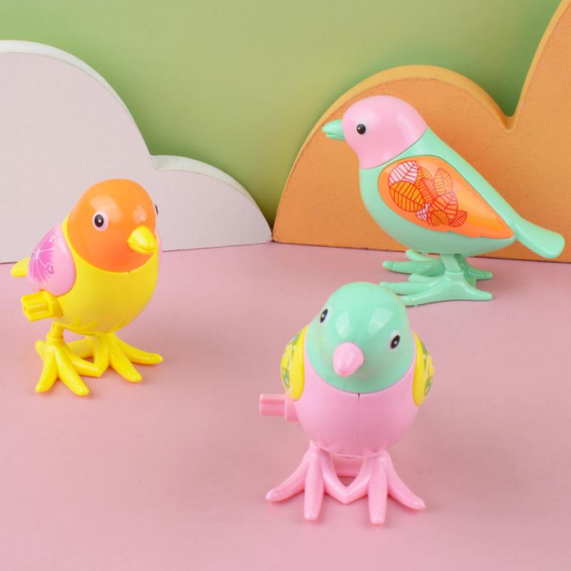 Cartoon Wind Up Magpie Toys Jumping Clockwork Decorative Ornament Fun Toy for Kids Easter Basket Stocking Stuffers Party Favors