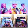 Demon Hunters Kpop Digital Print Duvet Cover Pillowcase Set Bedroom Bedding