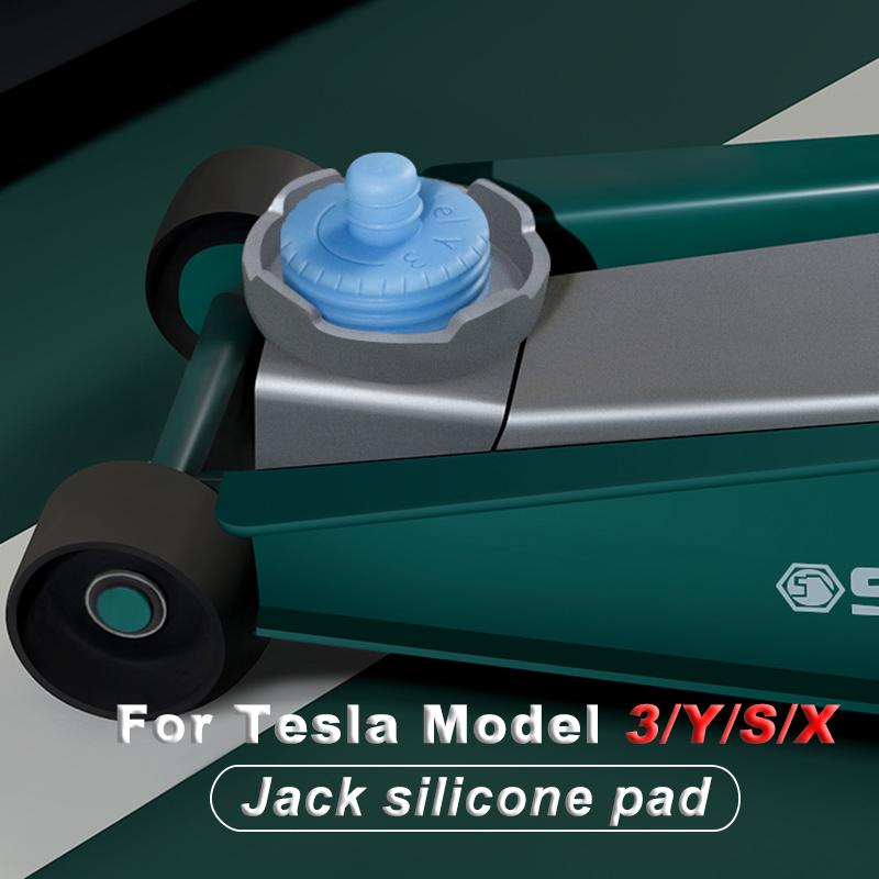 2024 Upgrade Car Lift Jack Stand Pads Preto Borracha Slotted Floor Pad Frame Rail Adaptador para Tesla Model 3 Model Y Model SX