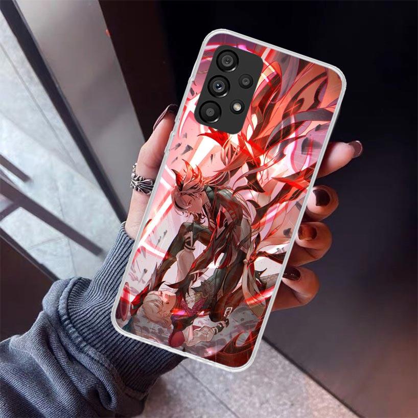 Arlecchino Genshin Impact Phone Case For Samsung Galaxy A52 A51 A50S A32 A22 A12 A02S A72 A71 A31 A70 A30S Note 20 Ultra 10 Plus