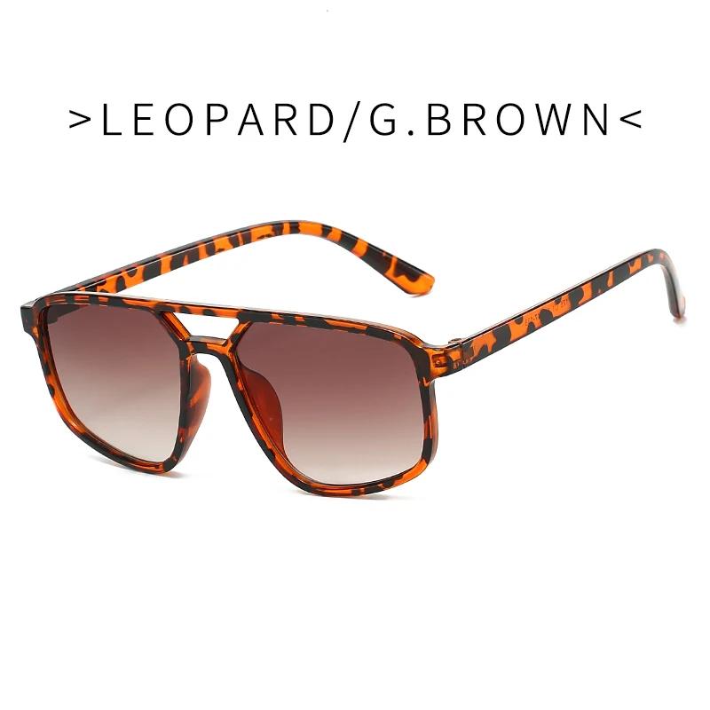 Double Beam Rectangle Sunglasses Women Men Vintage Brand Designer Square Luxury Sun Glasses Shades Female Sunglasses Eyewear