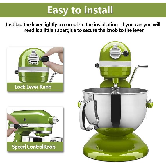 Speed Control Knob Replacement Part for KitchenAid Stand Mixer - for Lock Lever Knobs Attachment Plastic Kitchenaid Mixers Accessories, Fits for