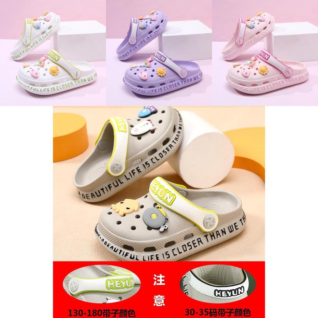 Leichte Atmungsaktive Kinderlochschuhe Slip-on Sommersandalen für Mädchen und Jungen
