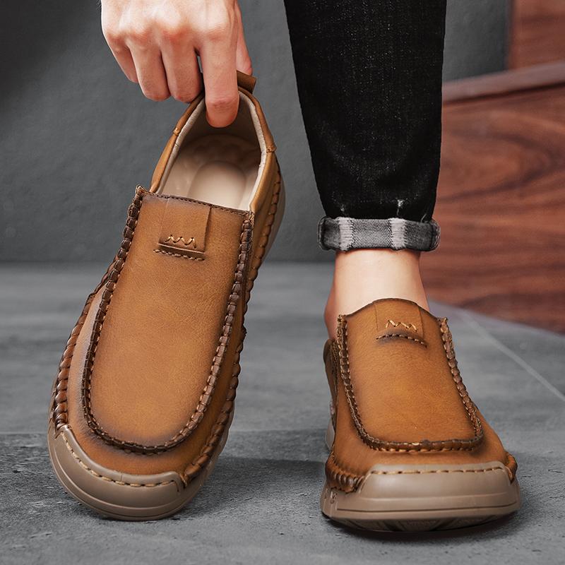 Mocasini la modă Pantofi pentru bărbați slip on Design formal de afaceri Pantofi de lux casual din piele pentru bărbați 2024 Primăvară toamnă mocasini pentru bărbați