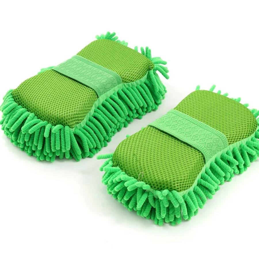 Microfiber Car Washer Sponge Cleaning Car Care Detailing Brushes Washing Towel Auto Gloves Styling Accessories Maintenance