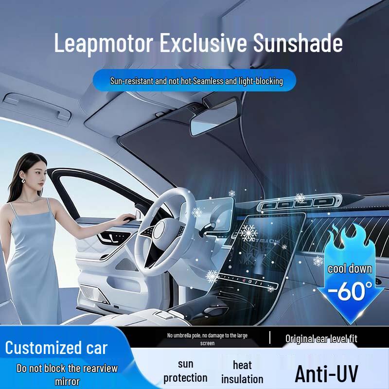 

Leapmotor C16/C11/C10/T03/B01/B10 Sunshade Windshield Cover - Heat Insulation & Sun Protection Leapmotor C16 Sunshade