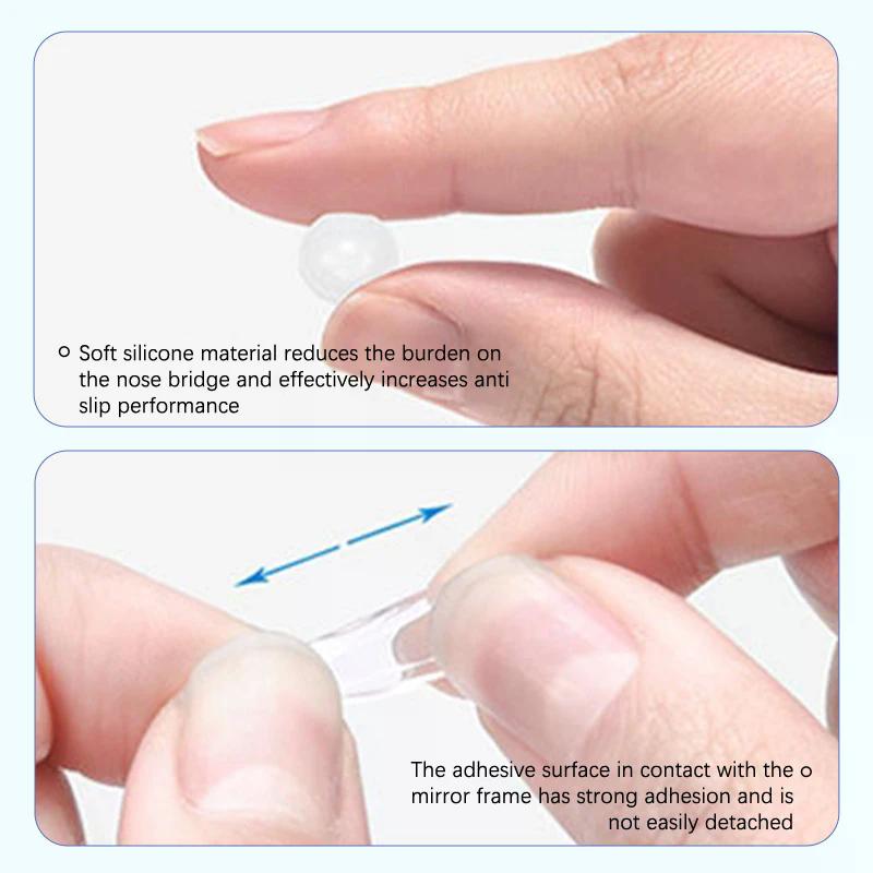 Kissen Anti-Rutsch Brillen Nasenpads Silikon Unsichtbare Brille Luft Nasenpolster Transparent Weich Selbstklebend