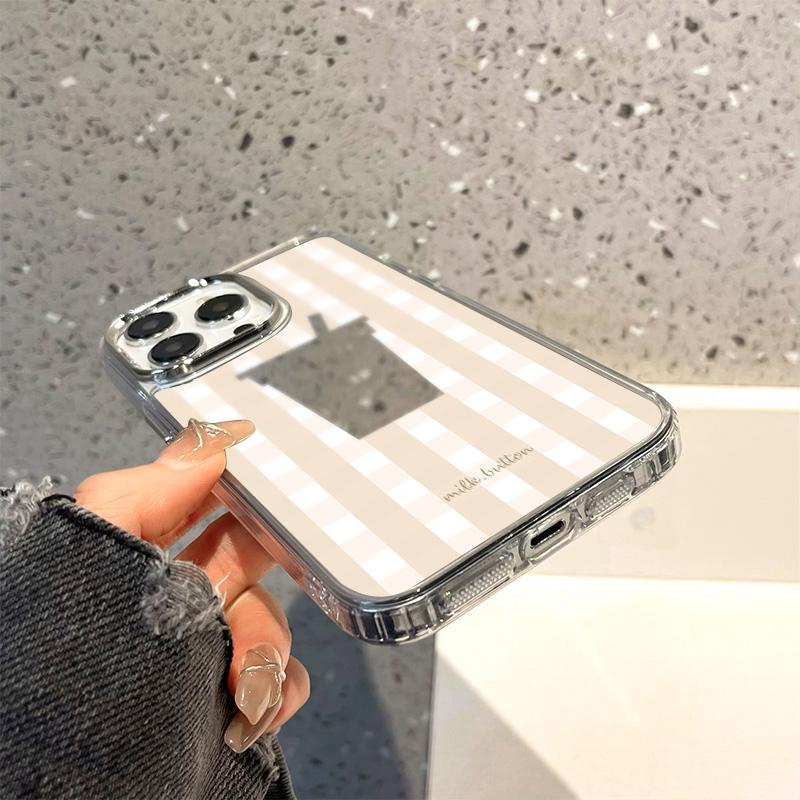 Pouzdra na mobilní telefon pro iPhone 11 13 XR 15 Pro Max 12 14 Pro Max Case iPhone 16 XS Max Mirror Ochranné pouzdro Mirror Exquisite Cartoon Waterproof