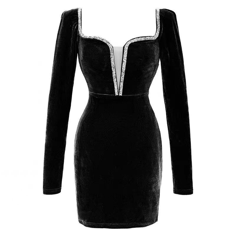 

Amazon Annual Meeting Velvet Dress Oversize Women s Clothing Black M