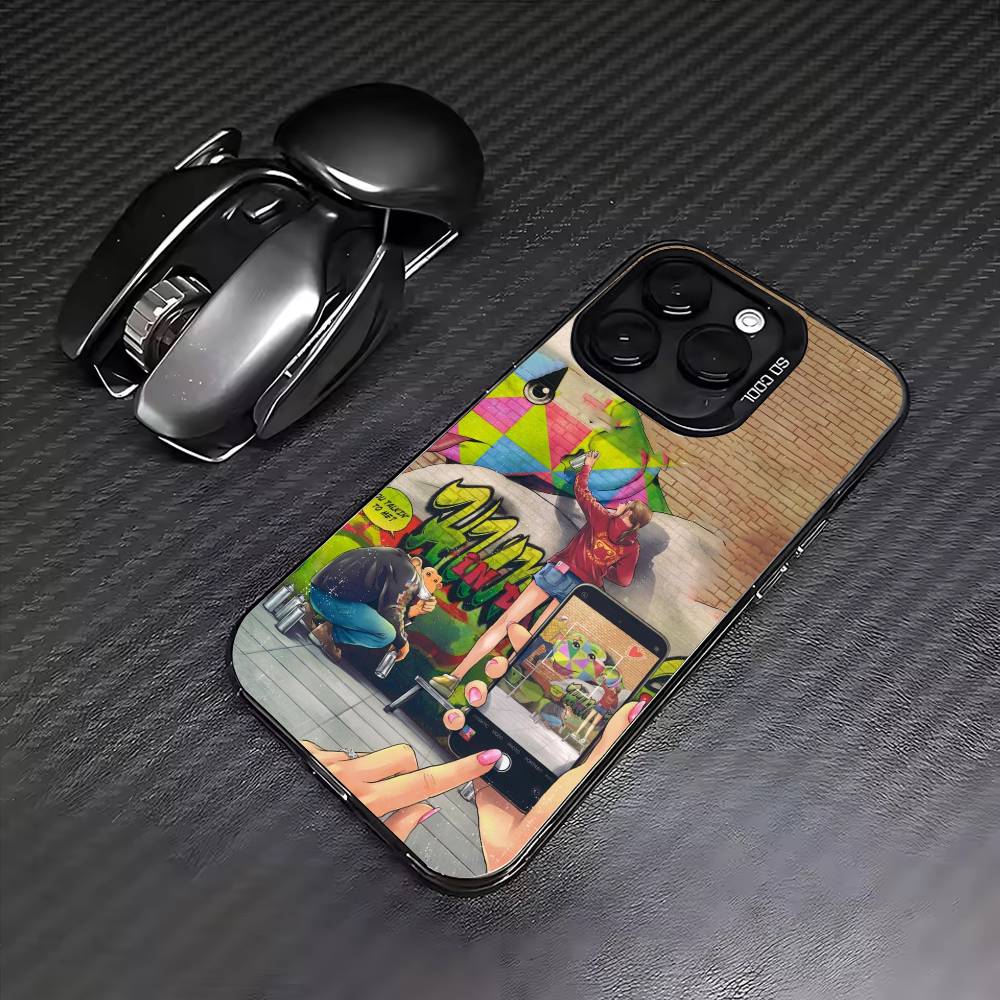 T-The Darwin Anime I-Incident  Phone Case For iPhone17,16,15,14,13,12,11 Plus,Pro Max Colored Silver Plated Inside Cover