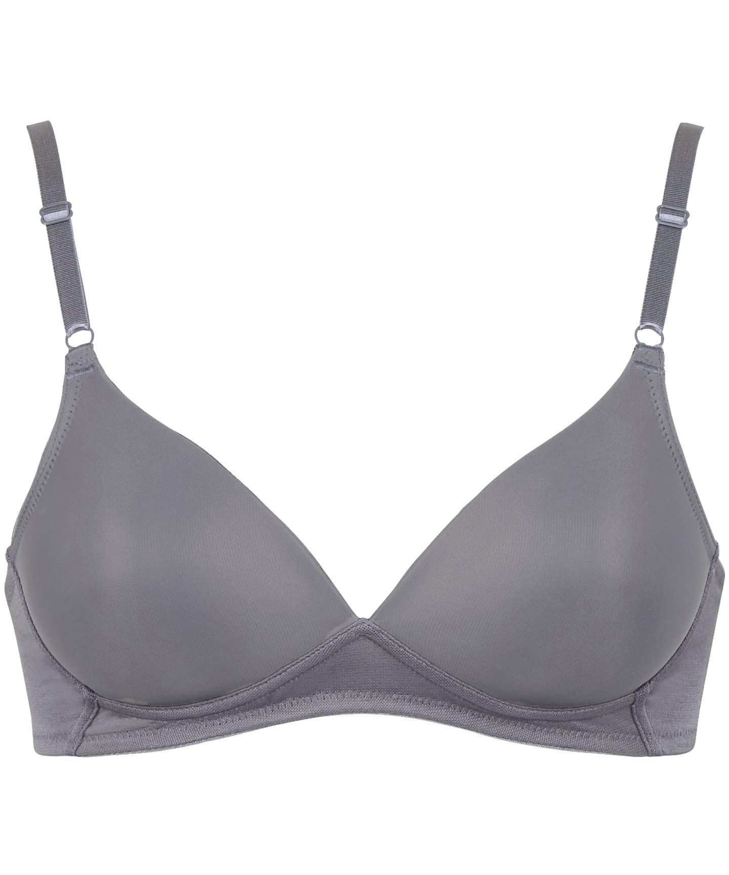 

Беспроводной Непрозрачный и Видимый и B KB1521 Wing/Wacoal Бюстгальтер, Нижнее белье, Бюстгальтер-майка, AA, A, Чашки, Женский, GY, AA65,