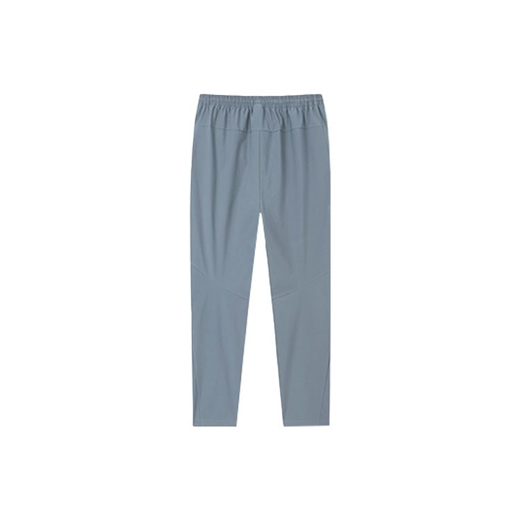 Anta Training Series Solid Color Logo Waterproof Oil Resistant Straight Leg Knitted Sports Pants Men Pants Snow-Rock-Gray 952317501-1