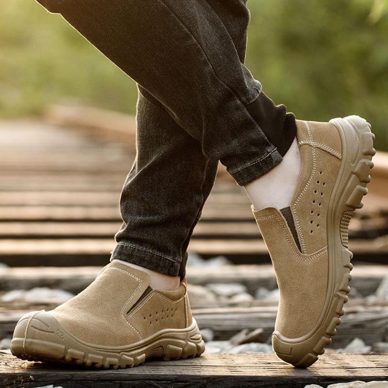 High Quality Men's Tough Work Shoes New Anti-smash Anti-puncture Safety Shoes Men's Protective Safety Shoe Designer Men's Shoes