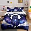 Celestial Owl Three-Piece Decor Set  Kid'S And Adults' Bedroom Decor, Exquisite Three-Piece Bedding Set Gift