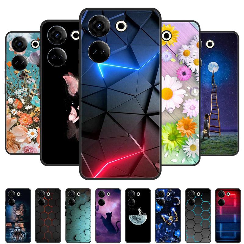 Für Tecno Camon 20 4G Hülle Silikon Rückseite Handyhülle für Tecno Camon 20 Pro 5G Hüllen Camon20 Pro 4G Weiche Bumper Coque Hülle