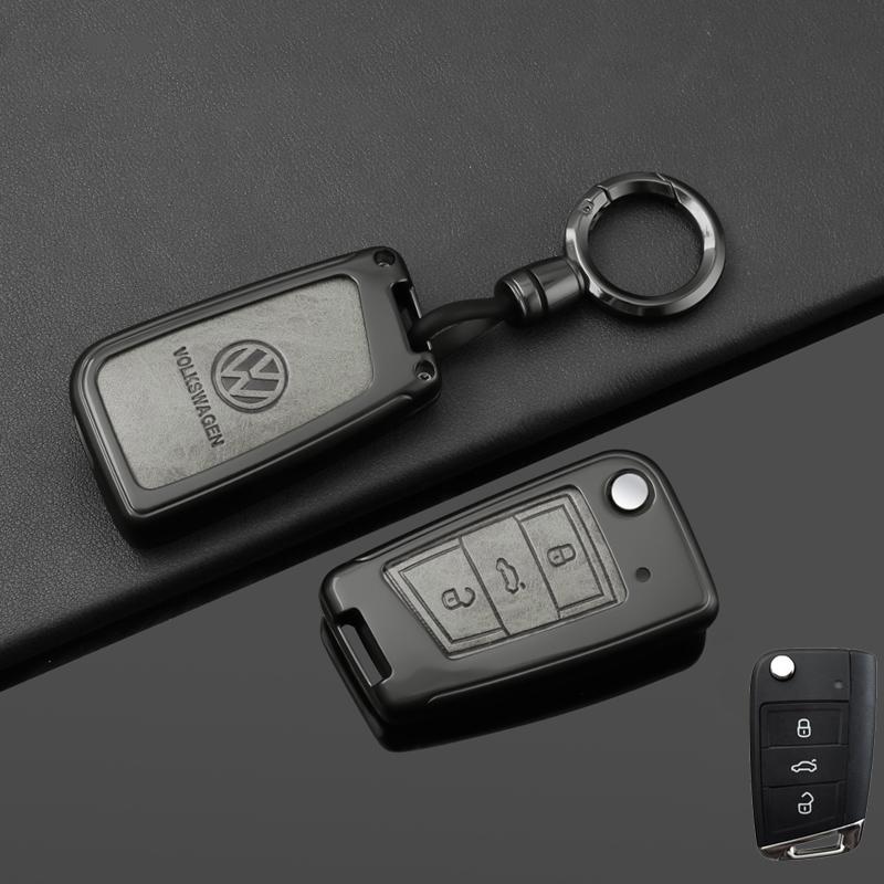 

For VOLKSWAGEN Car Remote Key Case Fob Cover Protector Shell for VW Volkswagen Golf 7 MK7 Tiguan MK2 T-roc T-cross Auto Keychain