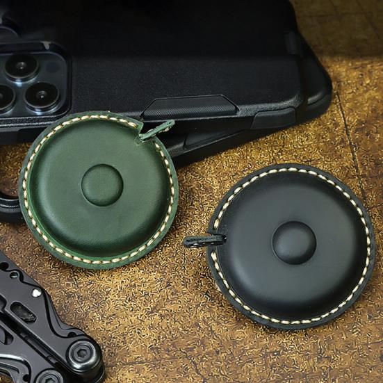 1.5M/60-inch Mini Faux Leather Tape Measure Portable Double-sided Soft Measuring Tape Retractable Flexible Height Ruler Tape Measuring Tool