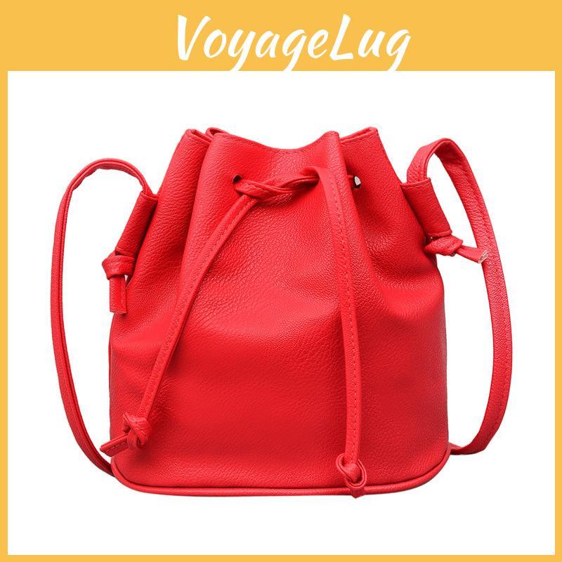Elegant Hot Sale Women Handbag Small Bucket Shape Bags Pu Leather Shoulder Crossbody Bag With Timeless Design