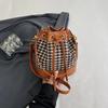 Retro Houndstooth Handbag Women's Bag Day Clutch Fashion Versatile Shoulder Crossbody Bag 2024 Designer Bucket Bag Lady Purse