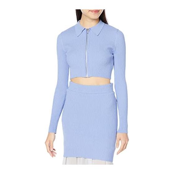 SNIDEL Sus Cropped Zip Knit Pullover SWNT231149 Women s