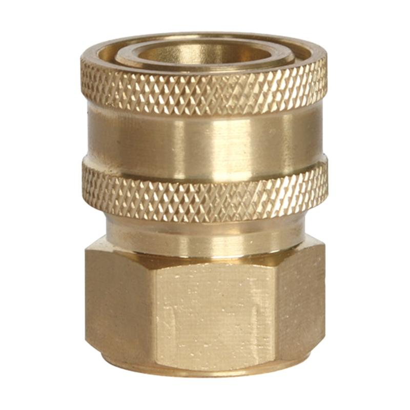 2Pcs Pressure Washer Adapter Quick Disconnect kits NPT 3/8 1/4Inch Stainless Steels Male and Female Quick connectors kits