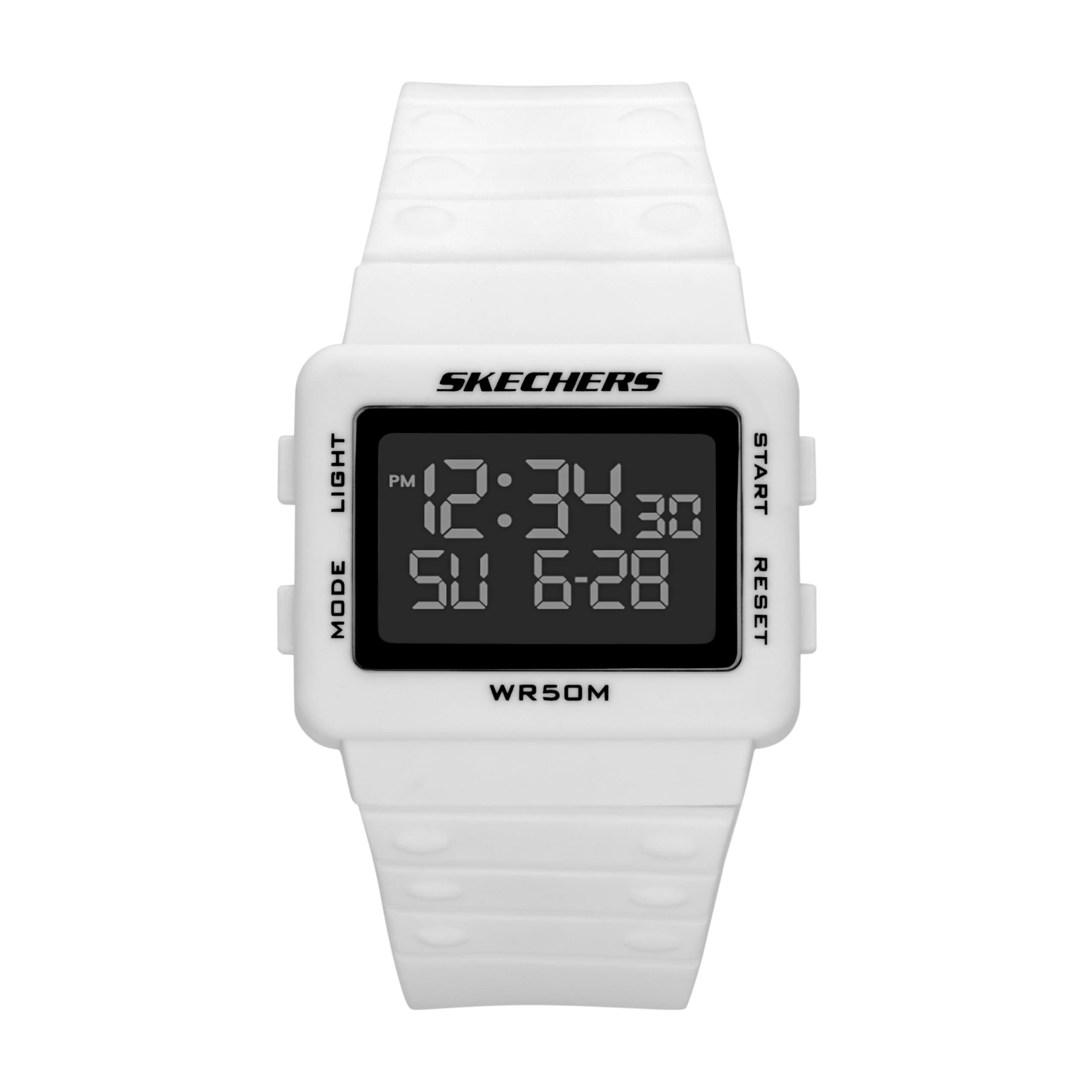 Skechers Digital Polyurethane Watch SR1192 Men s белый