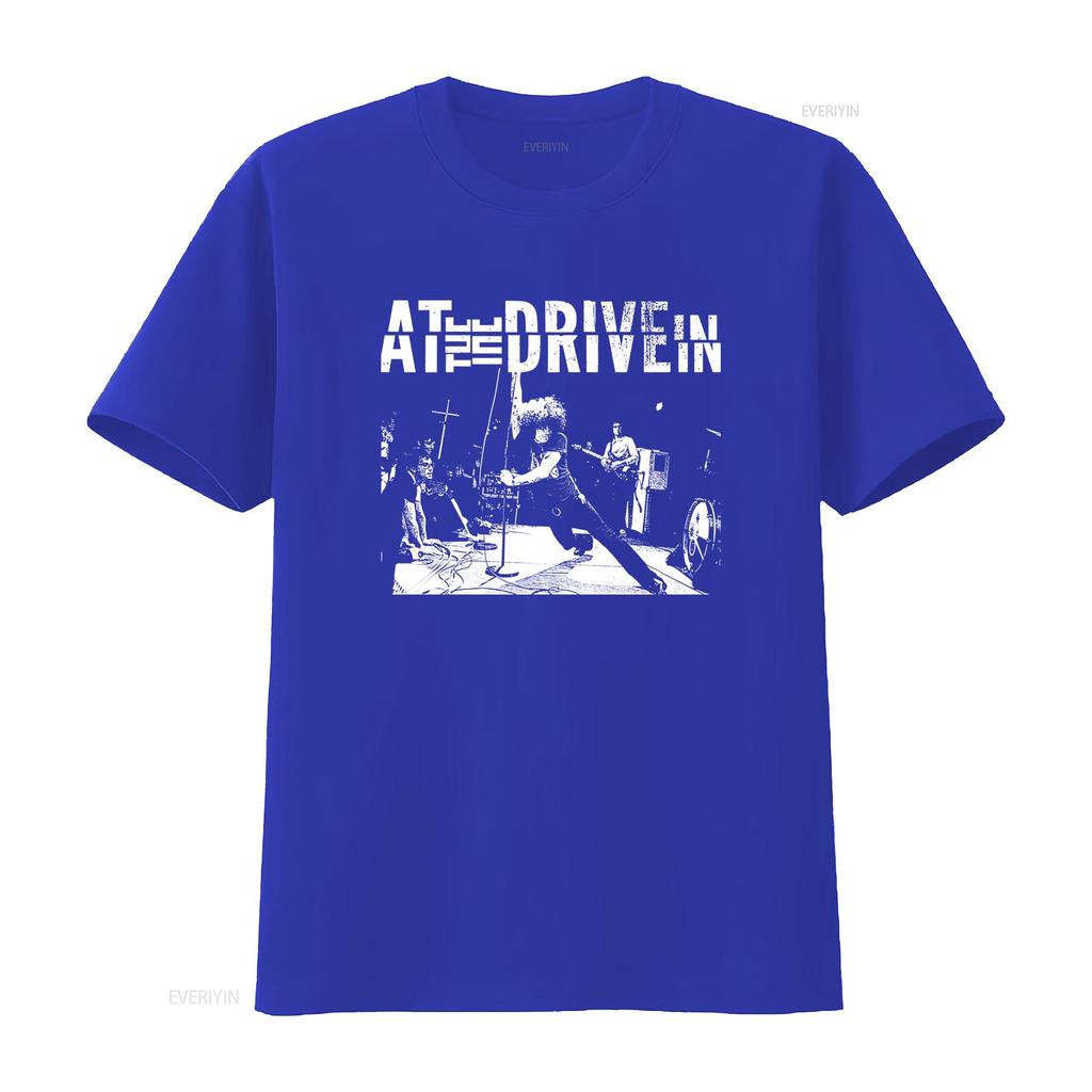 Retro At The Drive In Band Concert Scene Black T Shirt All Sizes Available AR1306 Vintage Washed Stylish Soft Graphic Versatile