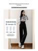 Women's Summer Wide-Leg Drape Pants - Black Straight Trousers