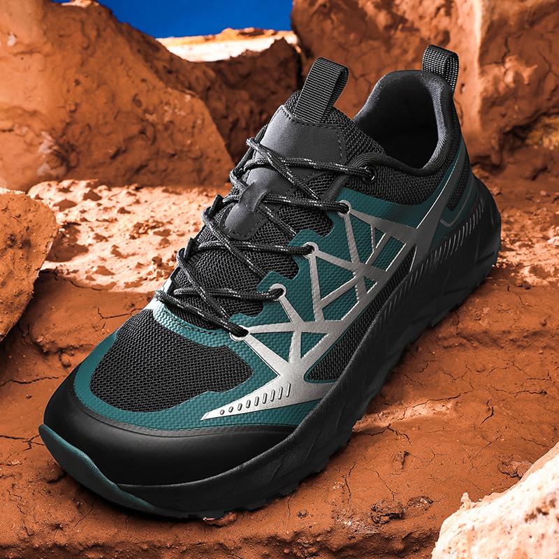 Wide Toe Box Men's Hiking Shoes Plus Size 39-48 Outdoor Sneakers Wear-resistant Anti-slip Trainers for Trekking Camping