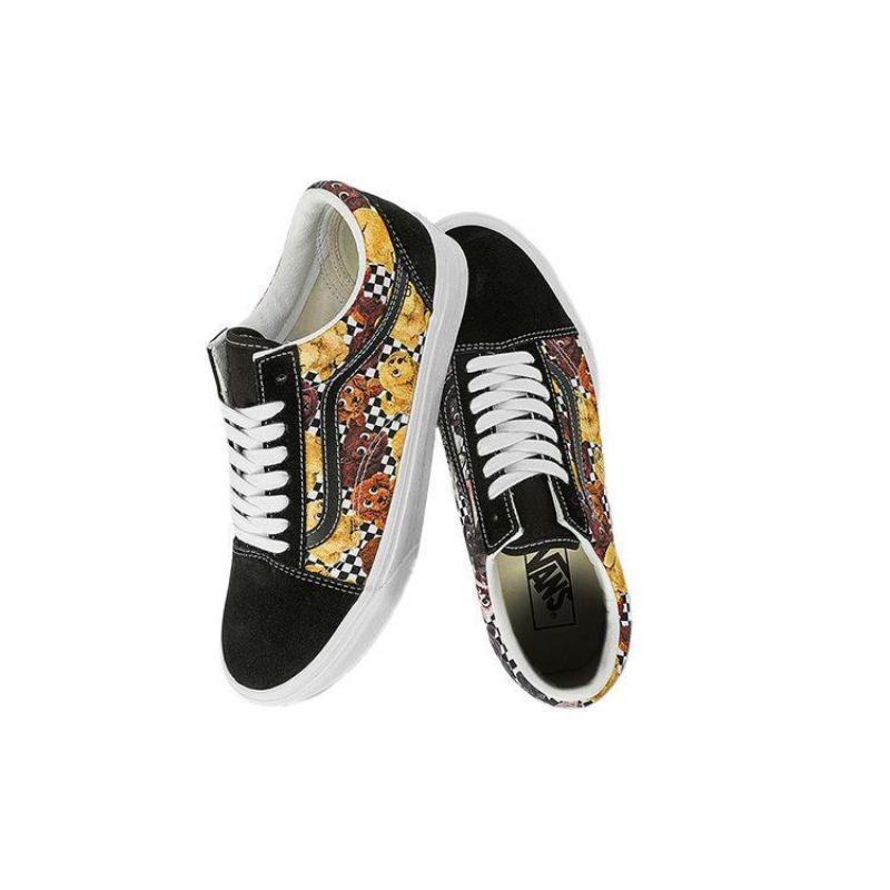Vans Old Skool Series Low Top Unisex Skate Shoes Black White Checkerboard VN0A7Q2JLNN