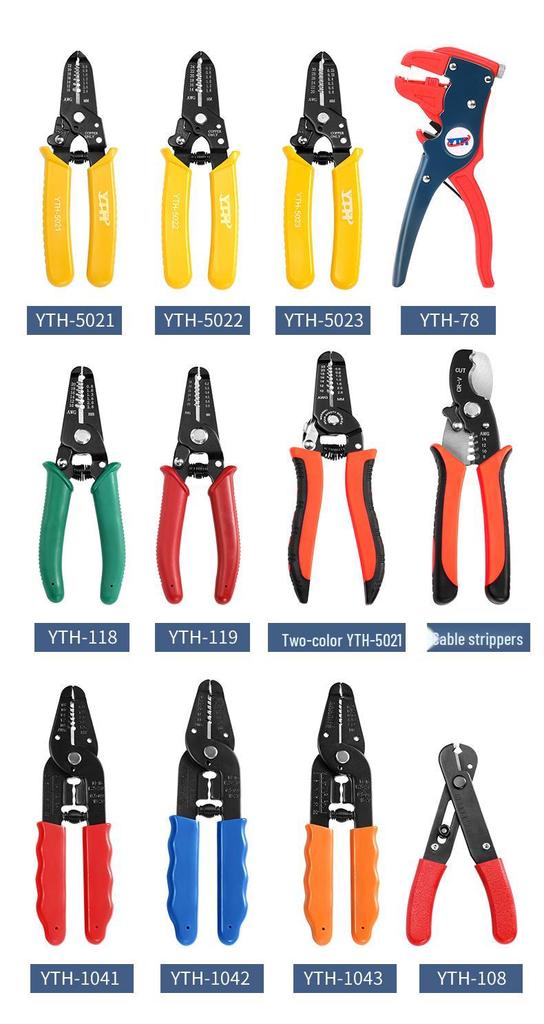 Multi-Functional Wire Stripper and Crimping Tool: Electrician's Stripping, Cutting, and Cable Pliers.