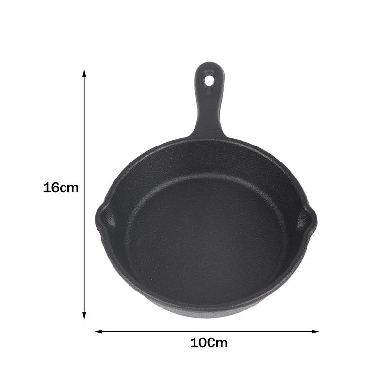 Mini Cast Iron Frying Pan Non-Stick Omelette Pan Portable Small Frying Pan Skillet With Double Drip-Spouts For Stove Oven
