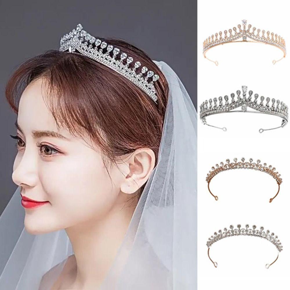 Hair Jewelry Crystal Bridal Crown Zircon Princess Tiara Diadem Wedding Hair Jewelry Girls