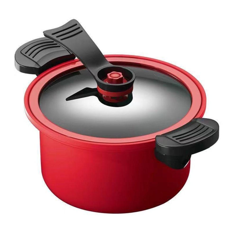 With Non-stick Coating 3.5L Pressure Cooker Lid Soup Pot Multi-function Simmering Pot  Gas Stove