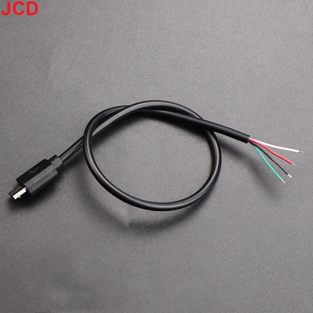 5pcs 2Pin 4Pin Micro USB / Type C Charger Connector USB 2.0 Type A Male Female Power Supply Extension Cable Wire DIY Data Line