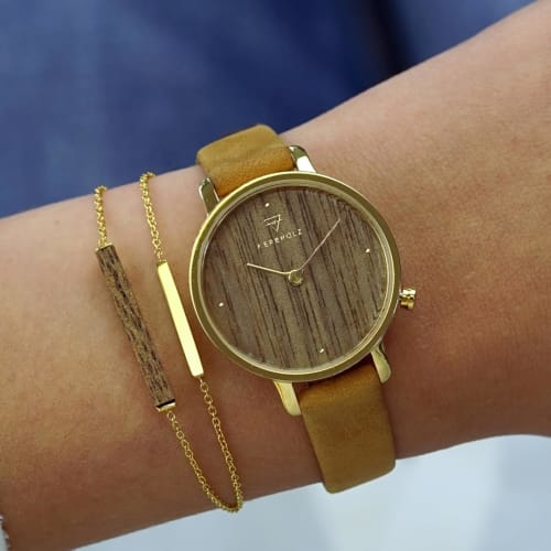 Kabholz Women's Wooden Watch, German Design, Waterproof, Officially Imported, WEMM5017