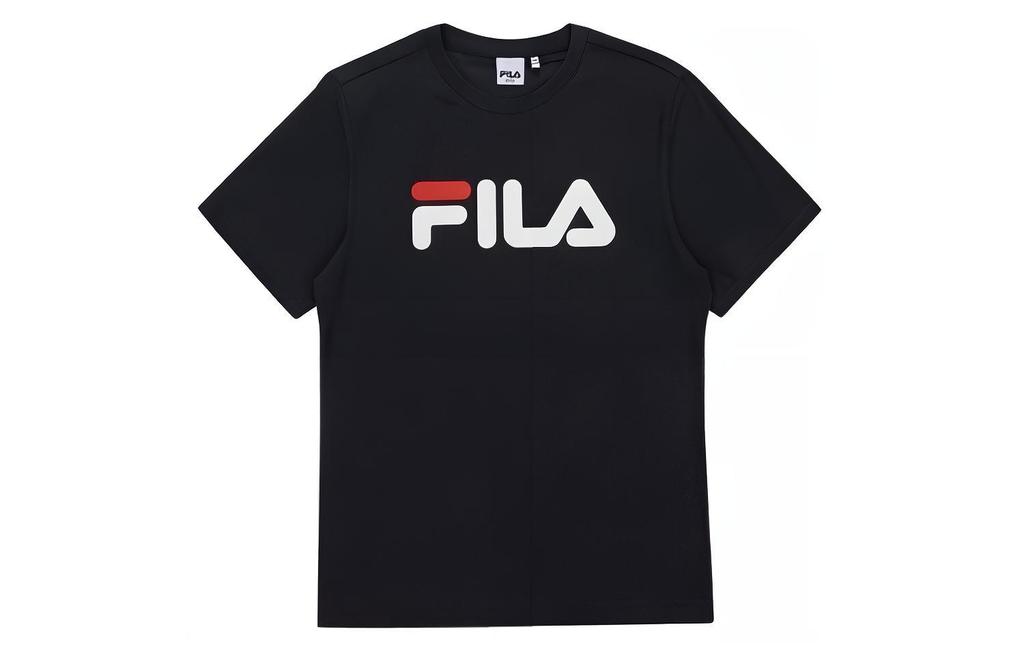 Men's T-Shirt FILA T Shirt Korean Style Unisex Navy Blue