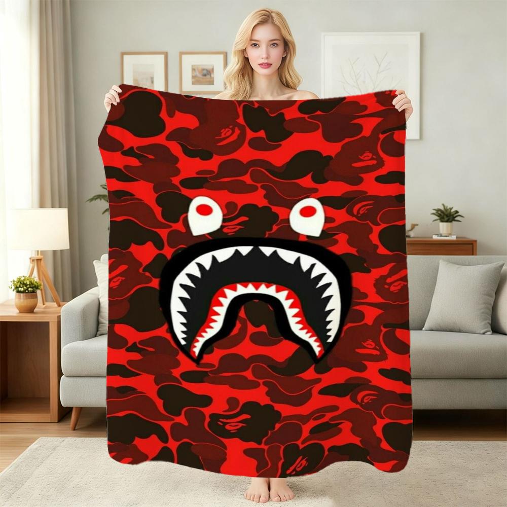 Streetwear Pop Art Collage Blanket Blanket Suitable For All Seasons Nap Blanket Machine Washable Digital Printing